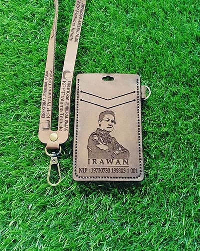 激光雕刻工作证套